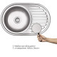 Кухонная мойка Brinex 7750 0,8 мм, врезная BRIN7750MDEC08