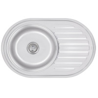 Кухонна мийка Brinex 7750 0,8 мм, врізна BRIN7750SAT08