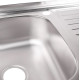 Кухонная мойка Brinex 5080-L 0.6 мм, накладная BRIN5080LSAT06