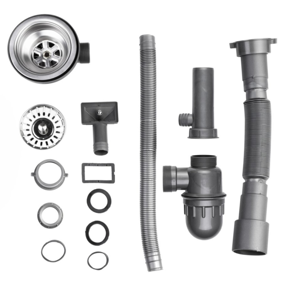 Кухонная мойка Brinex 5080-L 0.6 мм, накладная BRIN5080LSAT06