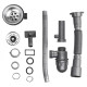 Кухонная мойка Brinex 5080-L 0.6 мм, накладная BRIN5080LSAT06