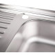 Кухонна мийка Brinex 5080-R 0.6 мм, накладна BRIN5080RSAT06