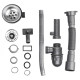 Кухонна мийка Brinex 5080-R 0.6 мм, накладна BRIN5080RSAT06