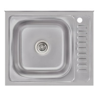 Кухонна мийка Brinex 6050-L 0.6 мм, накладна BRIN6050LSAT06