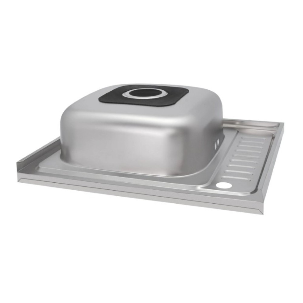 Кухонна мийка Brinex 6050-L 0.6 мм, накладна BRIN6050LSAT06
