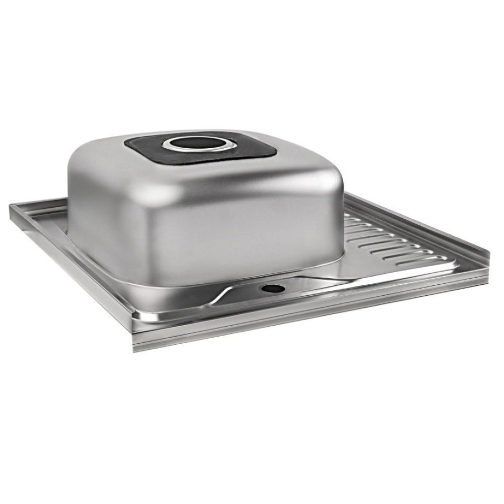 Кухонна мийка Brinex 6060-L 0.6 мм, накладна BRIN6060LSAT06