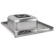 Кухонна мийка Brinex 6060-L 0.6 мм, накладна BRIN6060LSAT06