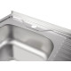 Кухонна мийка Brinex 6060-L 0.6 мм, накладна BRIN6060LSAT06