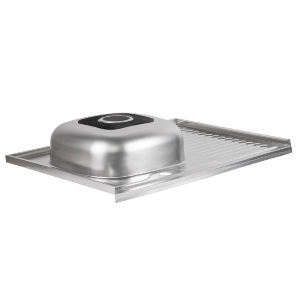 Кухонная мойка Brinex 6080-L 0.6 мм, накладная BRIN6080LSAT06