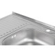 Кухонна мийка Brinex 6080-R 0.6 мм, накладна BRIN6080RSAT06