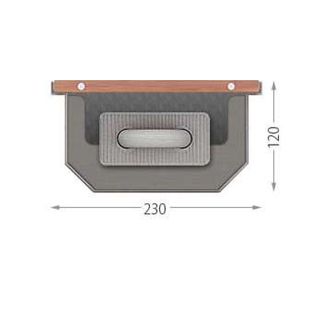 Внутрішньопідлоговий конвектор природної конвекції CONVECTOR CE.230.2000.120