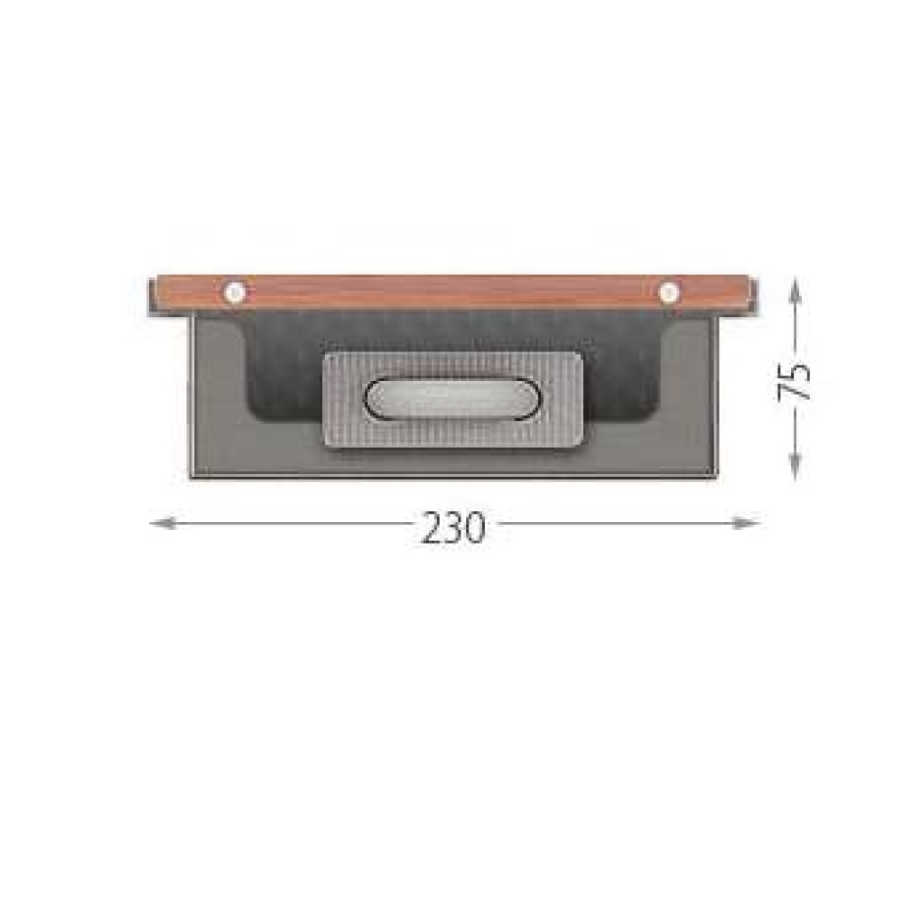 Внутрипольный конвектор естественной конвекции CONVECTOR CE.230.1000.75mini