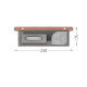 Внутрішньопідлоговий конвектор примусової конвекції CONVECTOR CF.230.2000.75mini