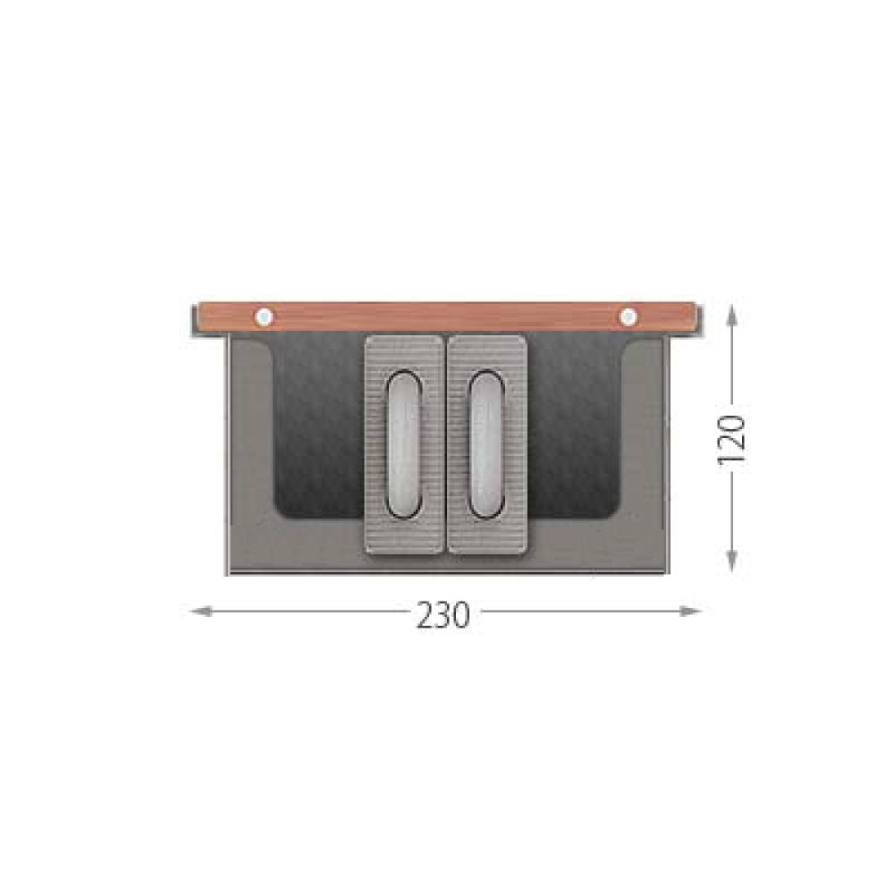 Внутрипольный конвектор принудительной конвекции CONVECTOR CF.230.2000.120plus