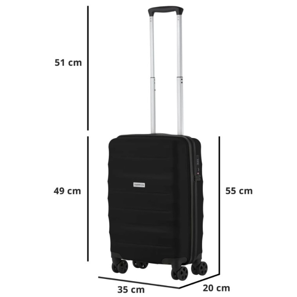 Чемодан CarryOn Porter (S) Black (502443)