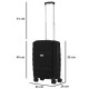 Чемодан CarryOn Porter (S) Black (502443)