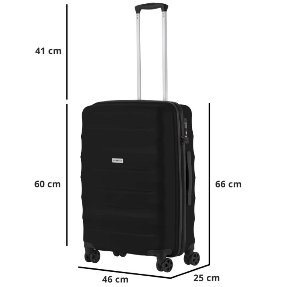 Чемодан CarryOn Porter (M) Black (502444)