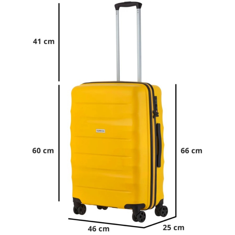 Валіза CarryOn Porter (M) Yellow (502457)