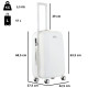 Валіза CarryOn Skyhopper (M) White (502423)