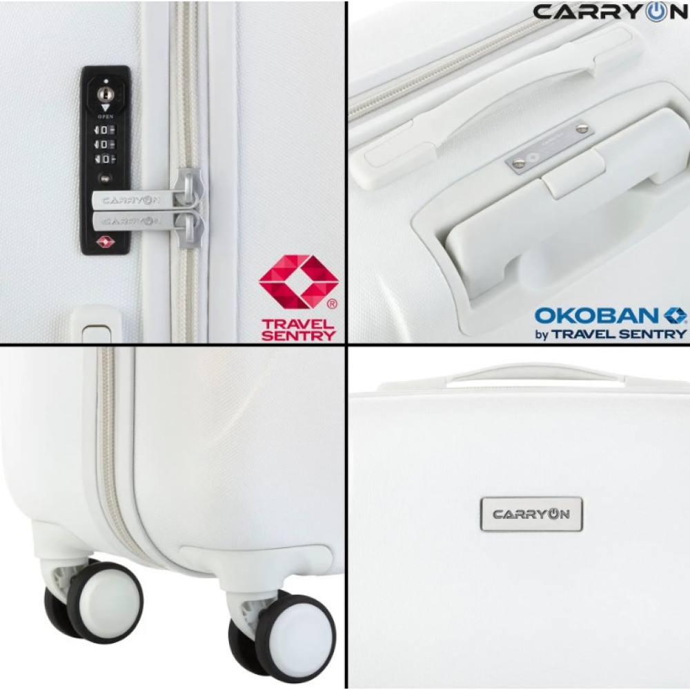 Валіза CarryOn Skyhopper (M) White (502423)