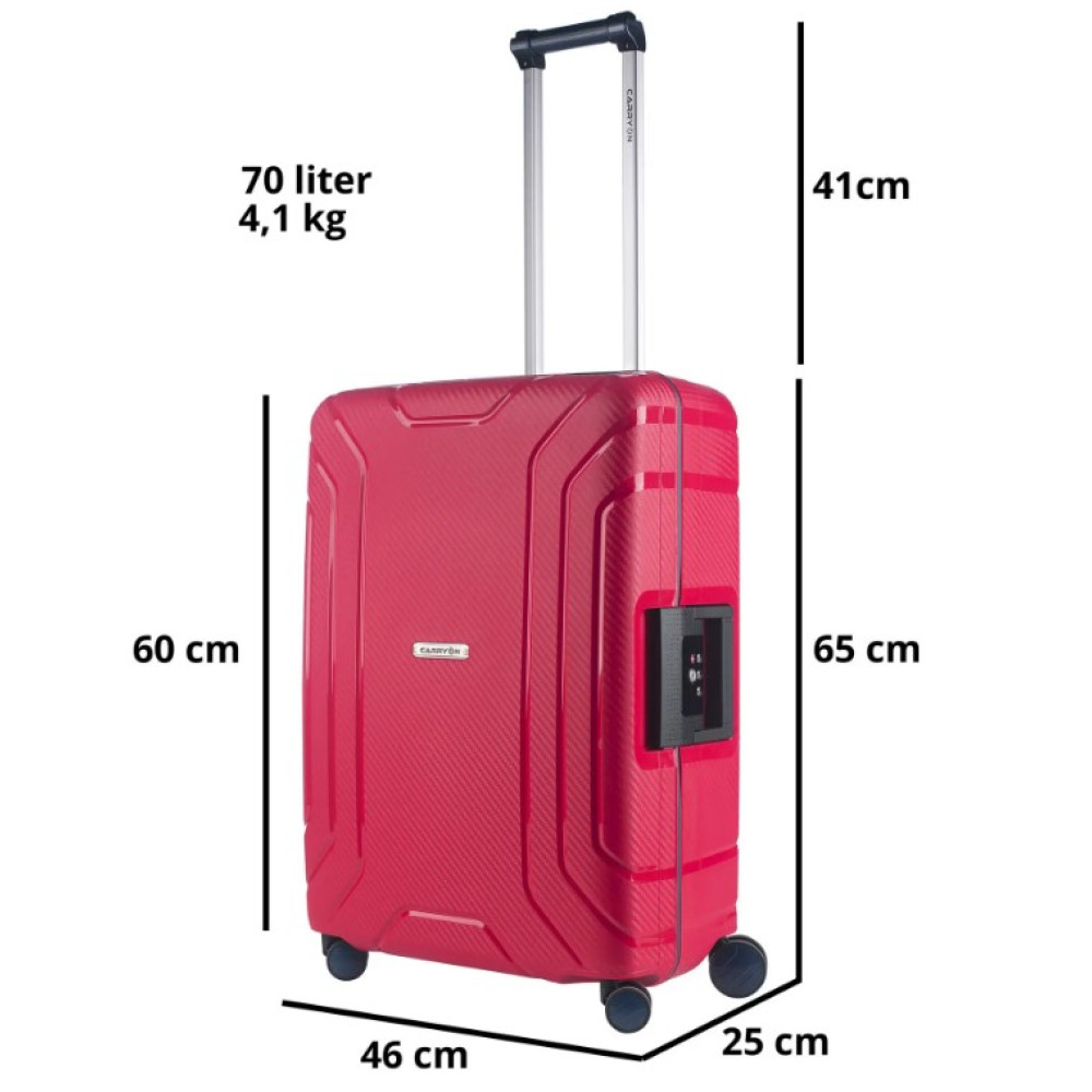 Чемодан CarryOn Steward (M) Red (502262)