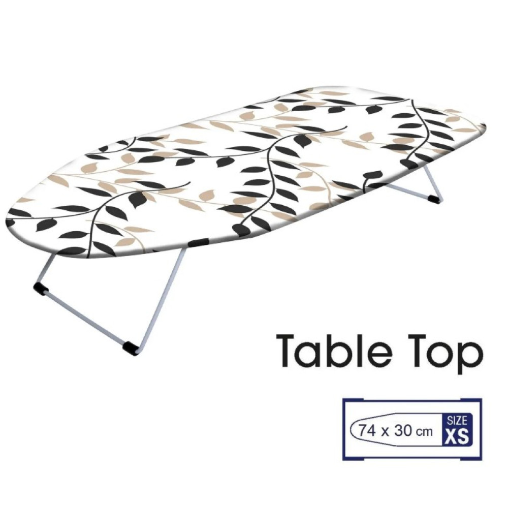Дошка для прасування Casa Si Table Top 73x30 White/Black Leaves (CS95159P168)