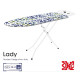 Гладильная доска Casa Si Lady 122x38 White/Blue Crystals (CS93574R267)