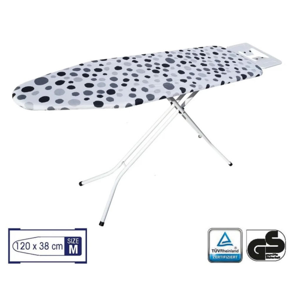 Гладильная доска Casa Si Superstandard Basic 120x38 White/Grey Spots (CS95150E290)