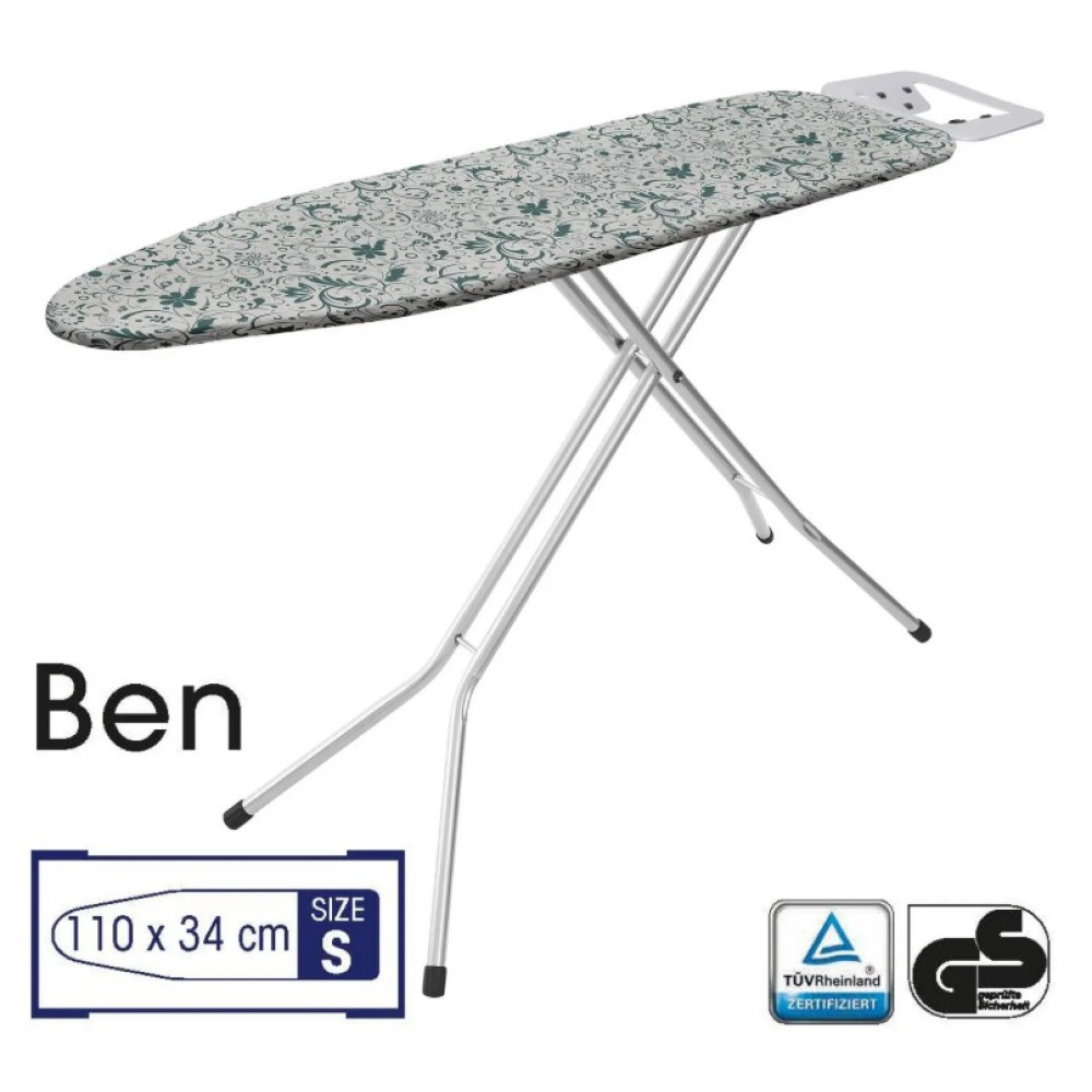 Дошка для прасування Casa Si Ben 110x30 Silver/White Plants (CS98090G323)