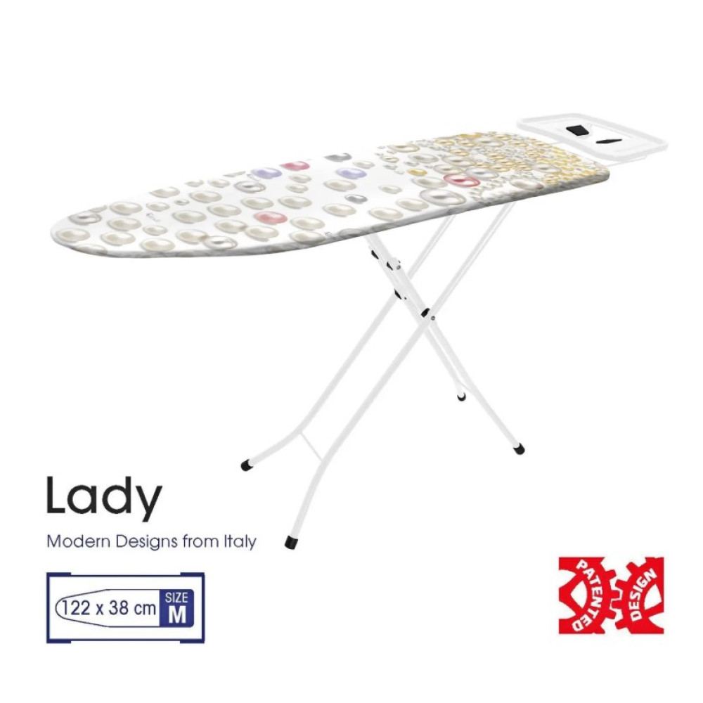 Дошка для прасування Casa Si Lady 122x38 White/Perls (CS93574R267)