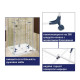 Сушилка для белья напольная Casa Si Athletic 3 White (CS92185E04)