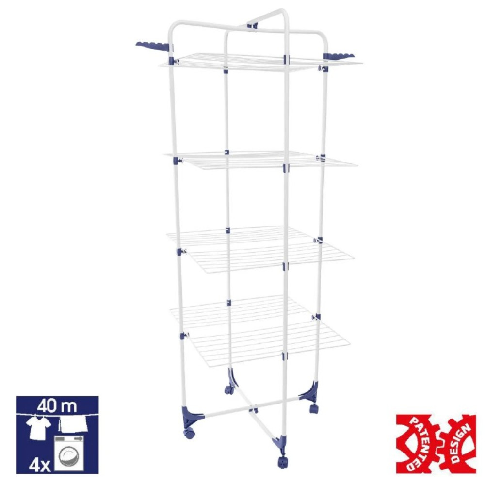 Сушарка для білизни підлогова Casa Si Athletic 4 White (CS92186E04)