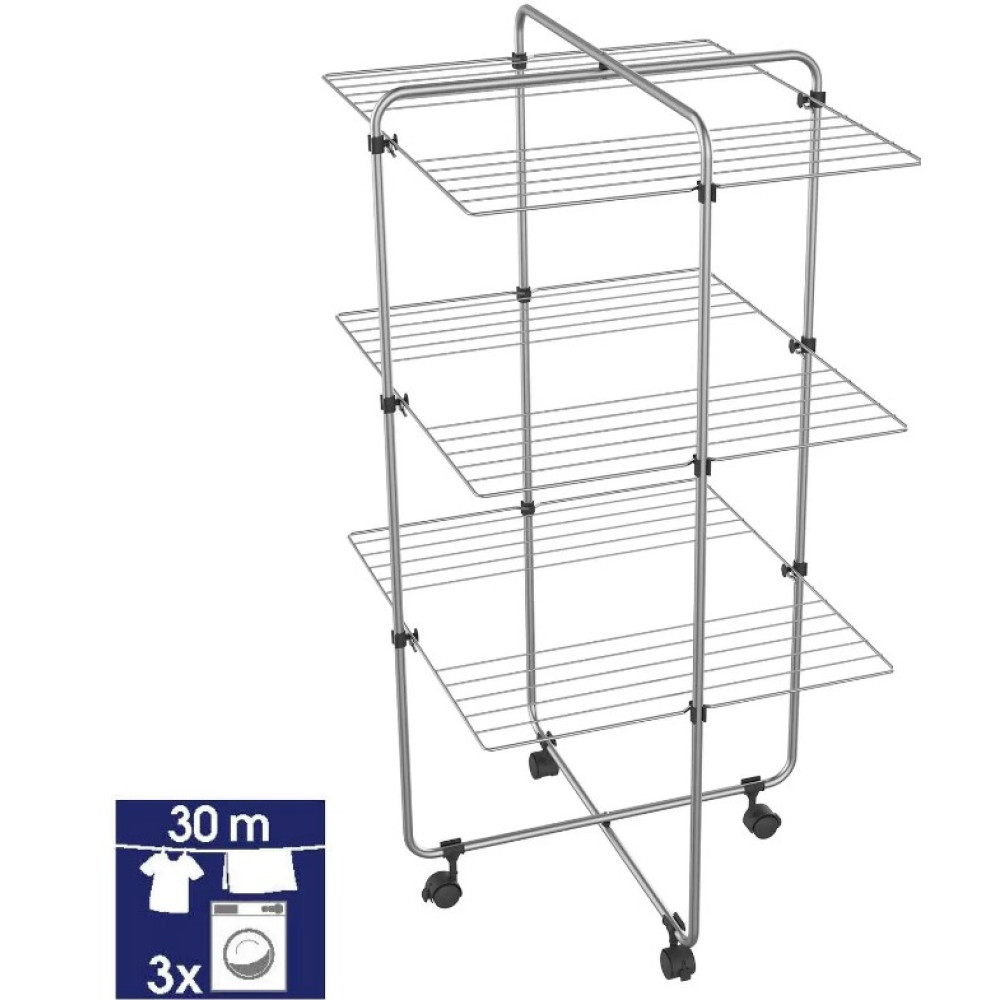 Сушарка для білизни підлогова Casa Si Viper 3 Grey (CS92119G08) (DAS302373)