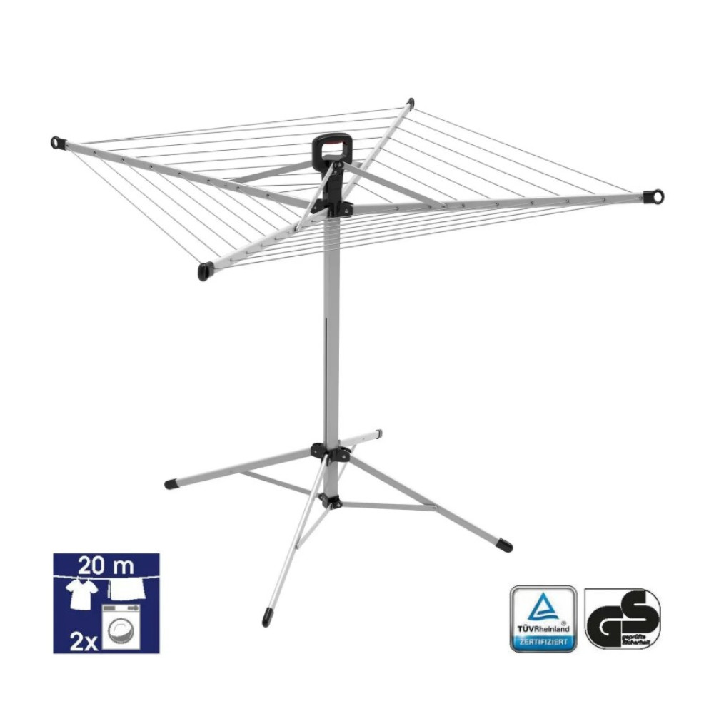 Сушилка для белья напольная Casa Si Pop-Up Rotary 20m Grey (CS92039B002)
