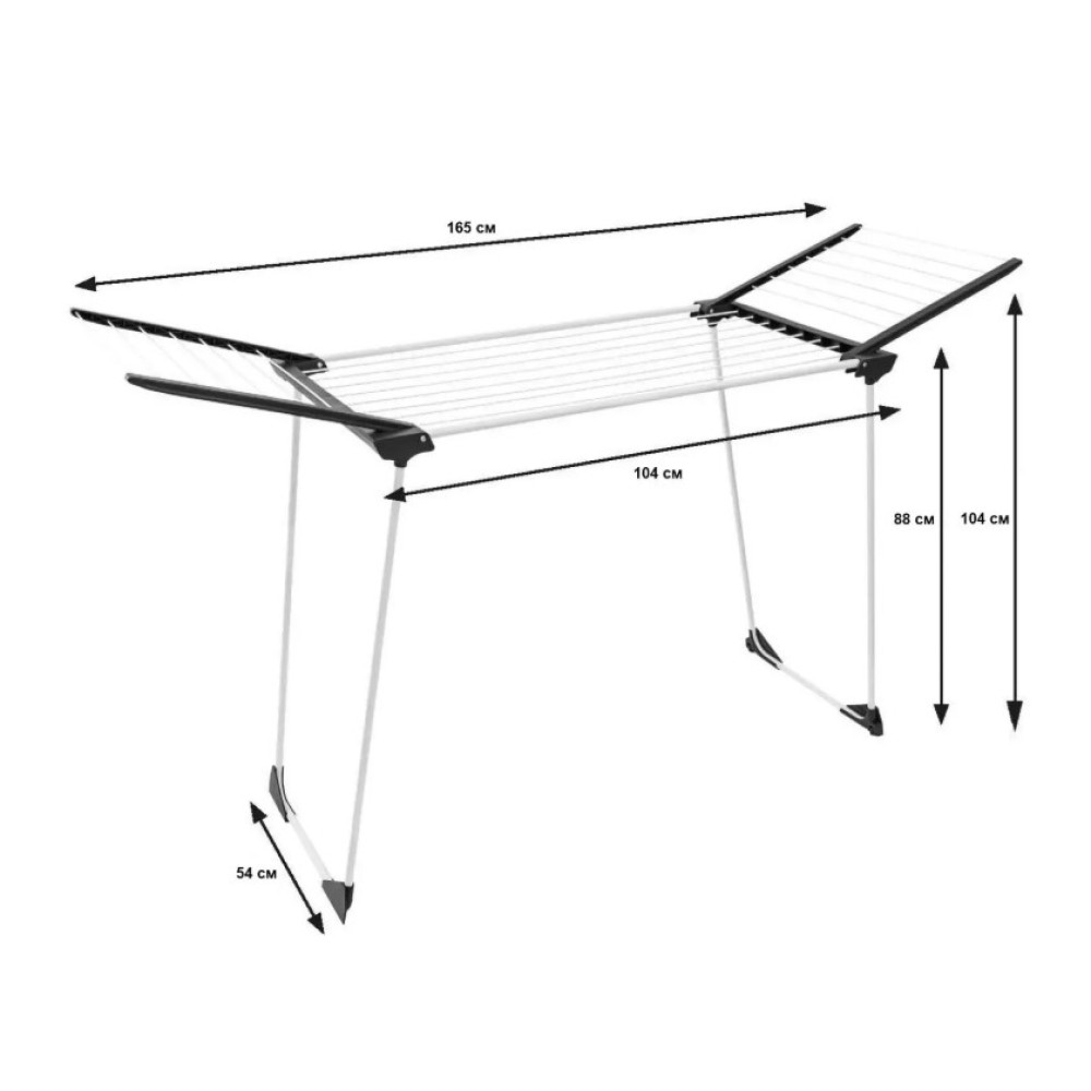 Сушилка для белья напольная Casa Si Winner 18m White/Grey (CS92269)