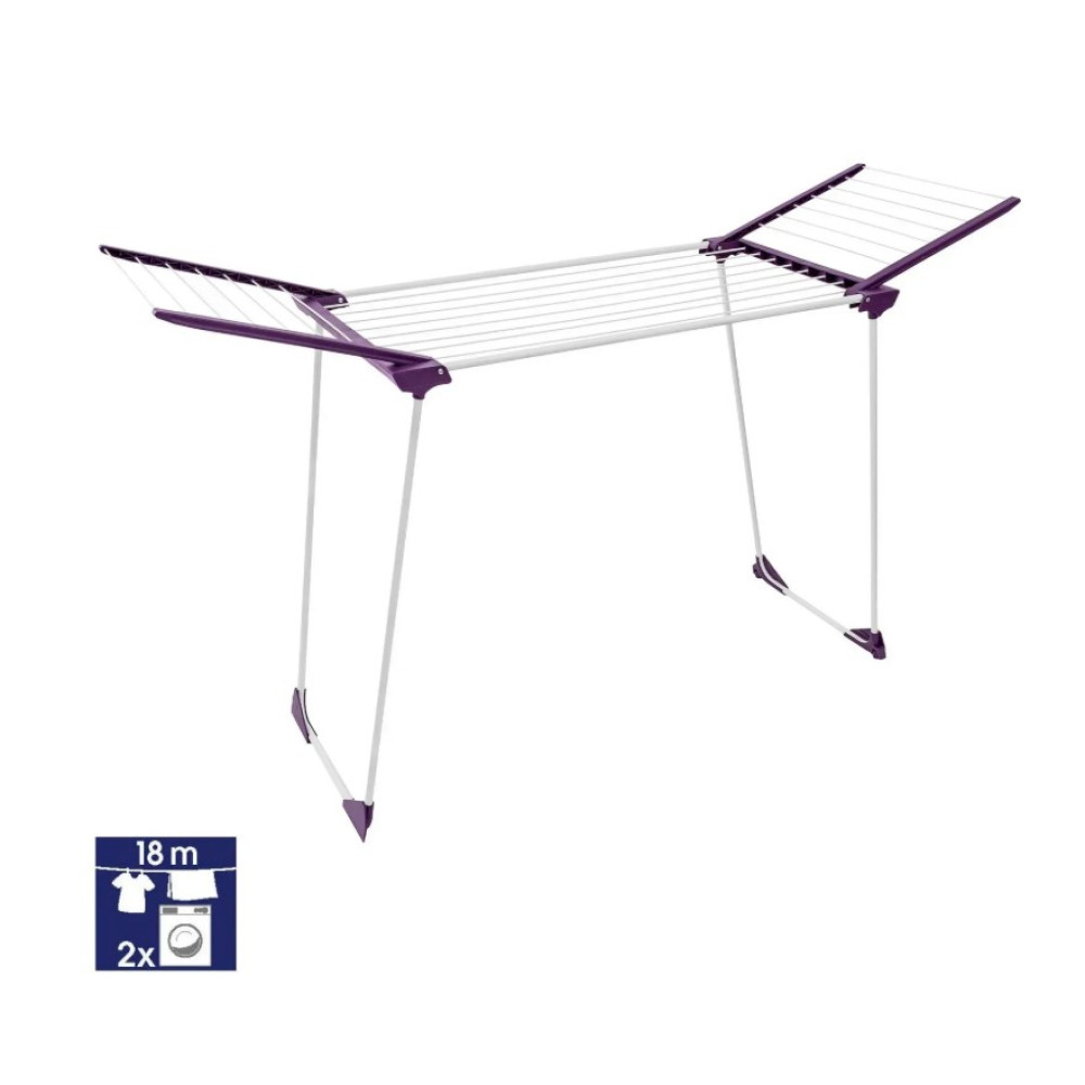 Сушилка для белья напольная Casa Si Winner 18m White/Purple (CS92269)