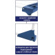 Сушилка для белья напольная Casa Si Winner 18m White/Purple (CS92269)