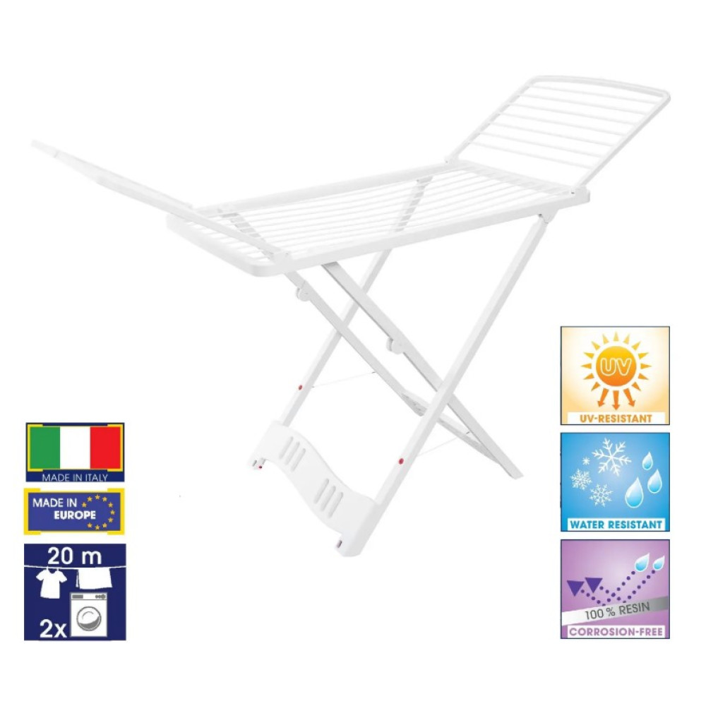 Сушарка для білизни підлогова Casa Si Resin 20m White (CS92066Q01)