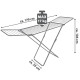 Сушилка для белья напольная Casa Si Kolibri 18m White (CS42191C06D)