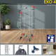 Сушилка для белья напольная Casa Si Exo 4 White (CS92166E04IT)