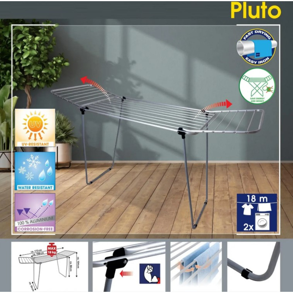 Сушилка для белья напольная Casa Si Pluto 18m Silver (CS92748Q05)