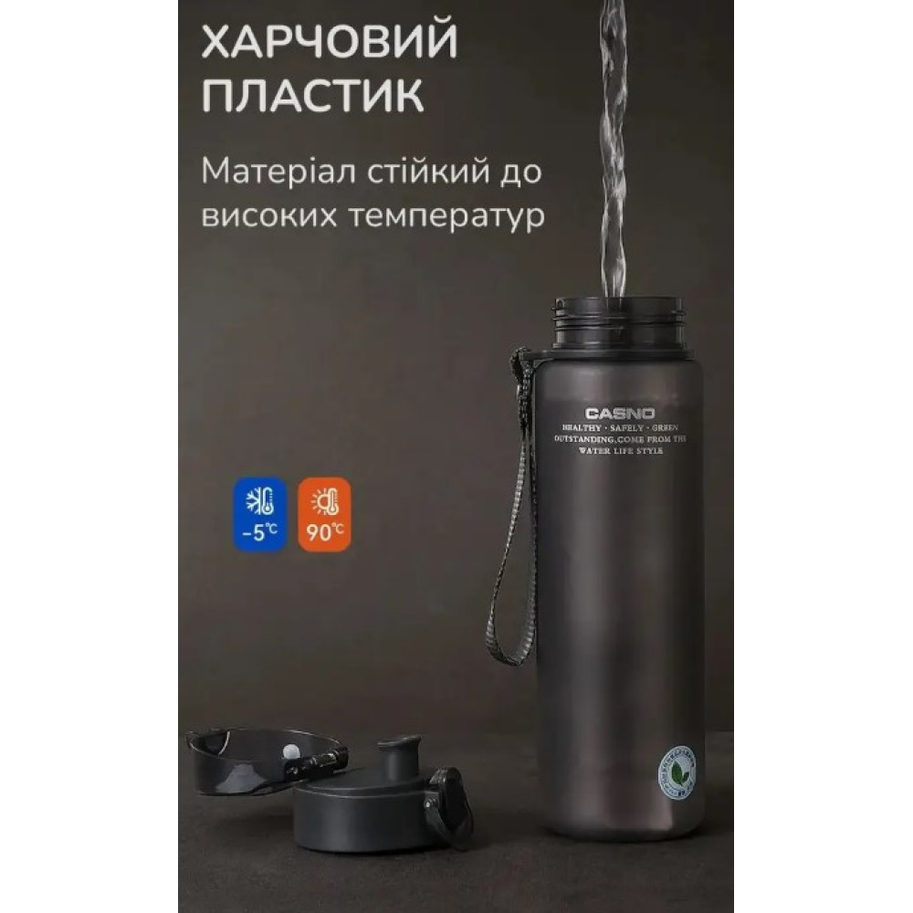 Бутылка для воды Casno 1050 мл KXN-1184 Белая (KXN-1184_White)
