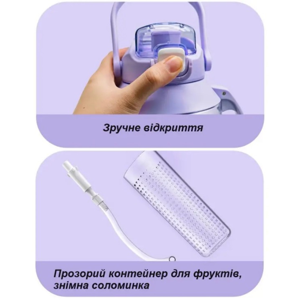 Бутылка для воды Casno 1900 мл KXN-1269 Черная (KXN-1269_Black)