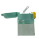 Бутылка для воды Casno 690 мл KXN-1219 Зеленая (Зебра) с трубочкой TRITAN (KXN-1219_Green)