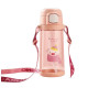 Бутылка для воды Casno 690 мл KXN-1219 Розовая (Свинка) с трубочкой (KXN-1219_Pink)