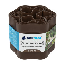 Газонный бордюр Cellfast 15 см x 9 м коричневый 30-012H