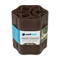 Газонный бордюр Cellfast 20 см x 9 м коричневый 30-013H