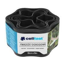Газонный бордюр Cellfast 10 см x 9 м черный 30-031H