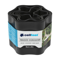 Газонний бордюр Cellfast 15 см x 9 м чорний 30-032H