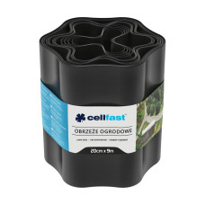 Газонный бордюр Cellfast 20 см x 9 м черный 30-033H